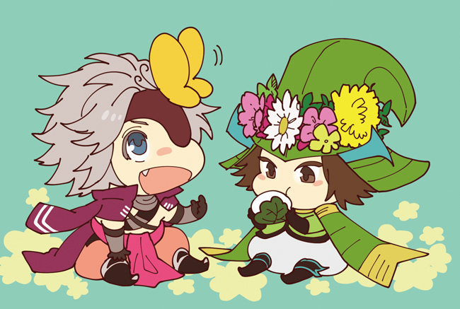 chousokabe motochika and mouri motonari (sengoku basara) drawn by yona_(waiko)