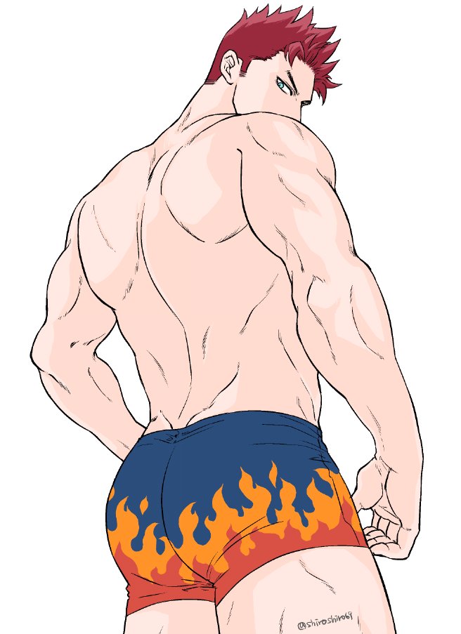 endeavor (boku no hero academia) drawn by shiroshiro69