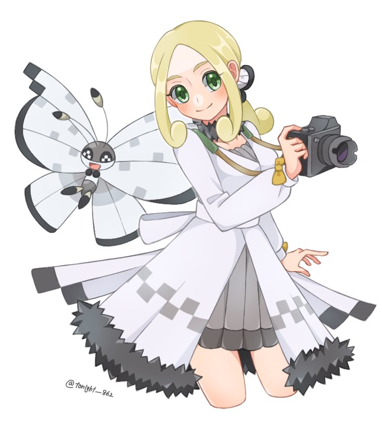 vivillon and viola (pokemon and 1 more) drawn by rain_(tonight_862)