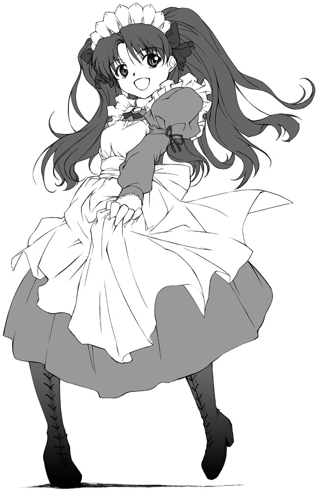 tohsaka rin (fate and 1 more) drawn by yamaguchi_homupe