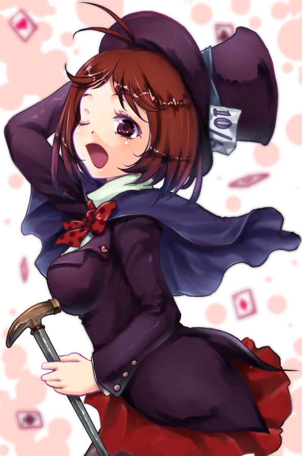 hidaka ai and mad hatter (idolmaster and 2 more) drawn by efyuru