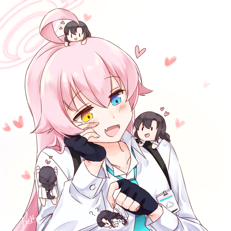 sensei, hoshino, and female sensei (blue archive) drawn by rarasa_(rarasa)