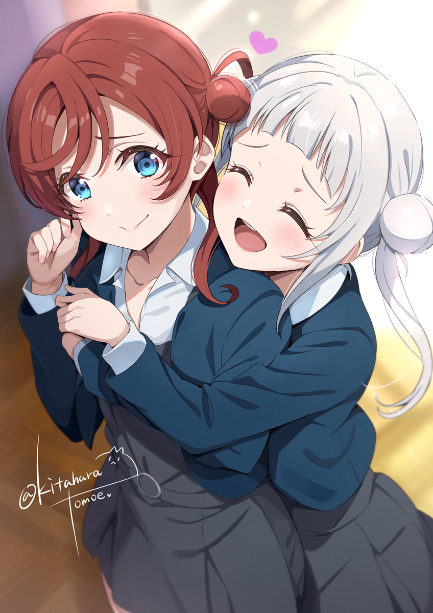 arashi chisato and yoneme mei (love live! and 1 more) drawn by kitahara_tomoe_(kitahara_koubou)