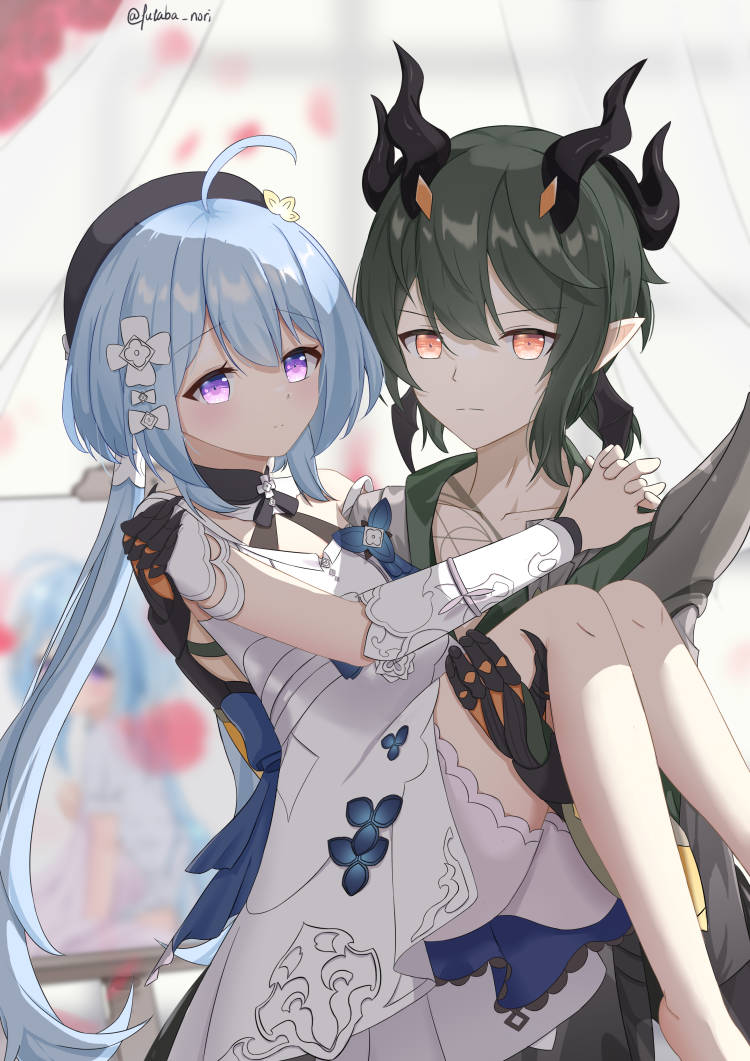 griseo and kosma (honkai and 1 more) drawn by futaba_nori