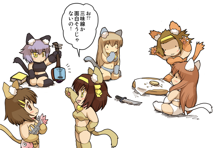 suzumiya haruhi, nagato yuki, hirasawa yui, tainaka ritsu, kotobuki tsumugi, and 1 more (k-on! and 1 more) drawn by hisahiko