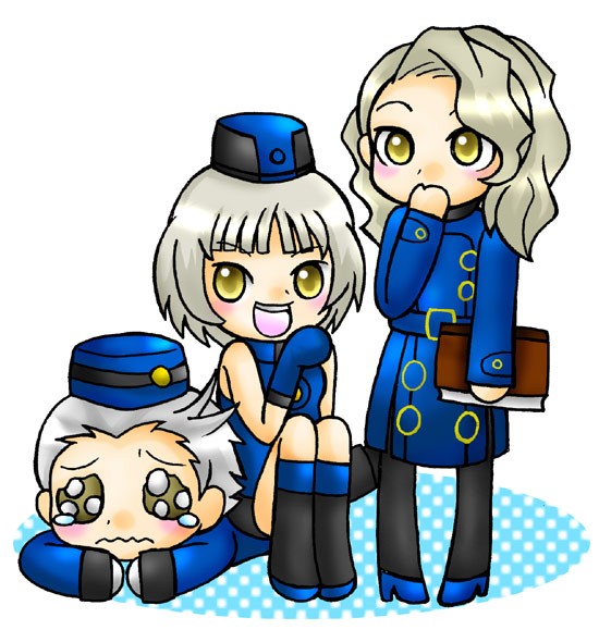 elizabeth, margaret, and theodore (persona and 3 more) drawn by yuyan12