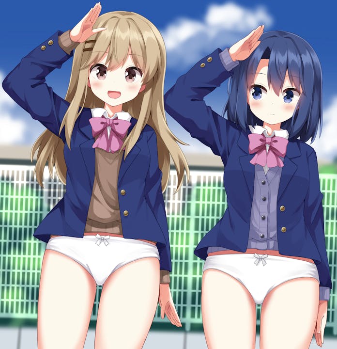 adachi sakura and shimamura hougetsu (adachi to shimamura) drawn by ruu_(tksymkw)