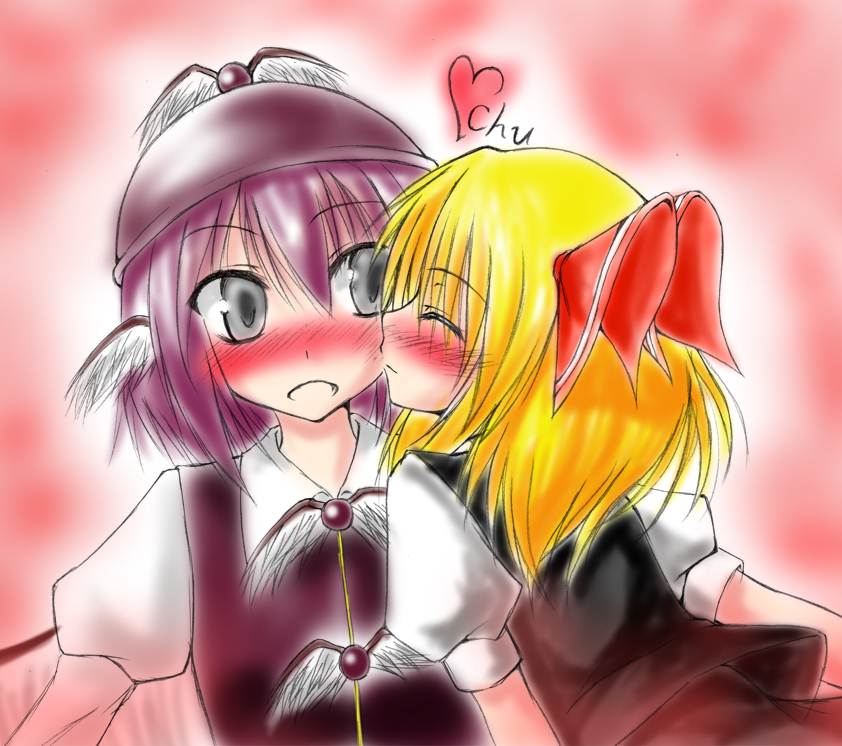 rumia and mystia lorelei (touhou) drawn by sakura_yuuya