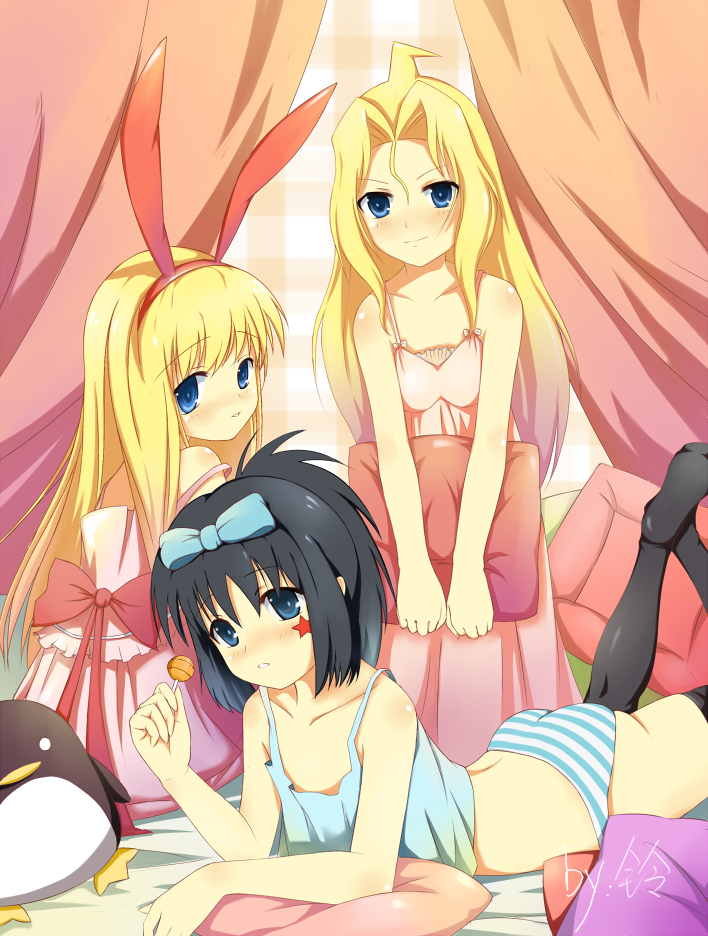 amae koromo, kunihiro hajime, etopen, and ryuumonbuchi touka (saki) drawn by foreverchaos