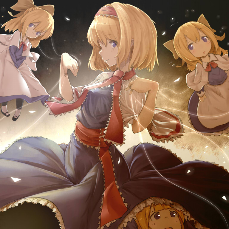 alice margatroid and shanghai doll (touhou) drawn by watchi