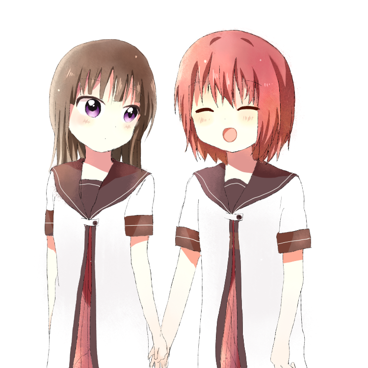 akaza akari and matsumoto rise (yuruyuri) drawn by basuke_4r