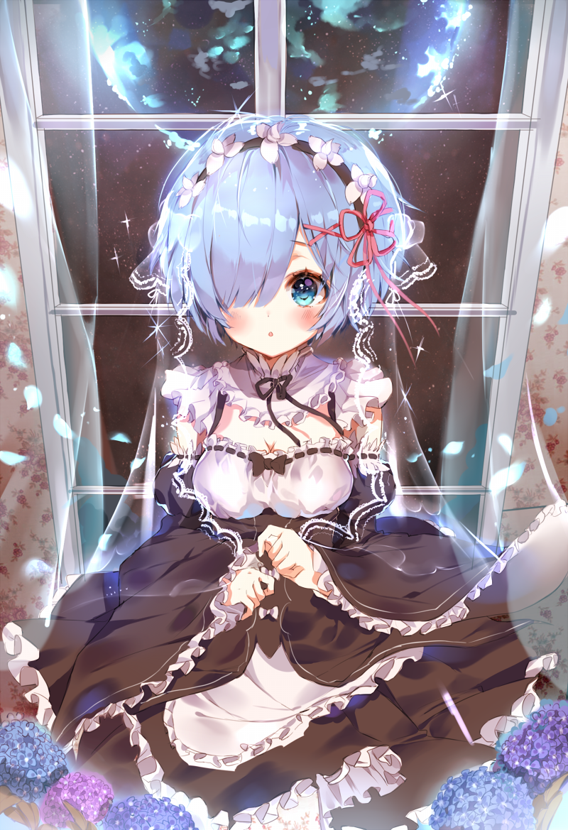 rem (re:zero kara hajimeru isekai seikatsu) drawn by b_rock