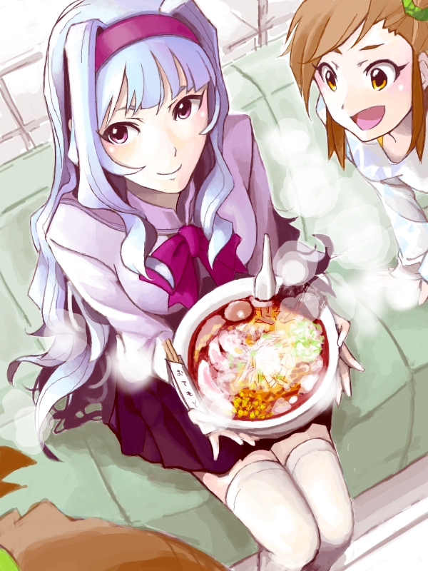 shijou takane and futami mami (idolmaster) drawn by mistrail
