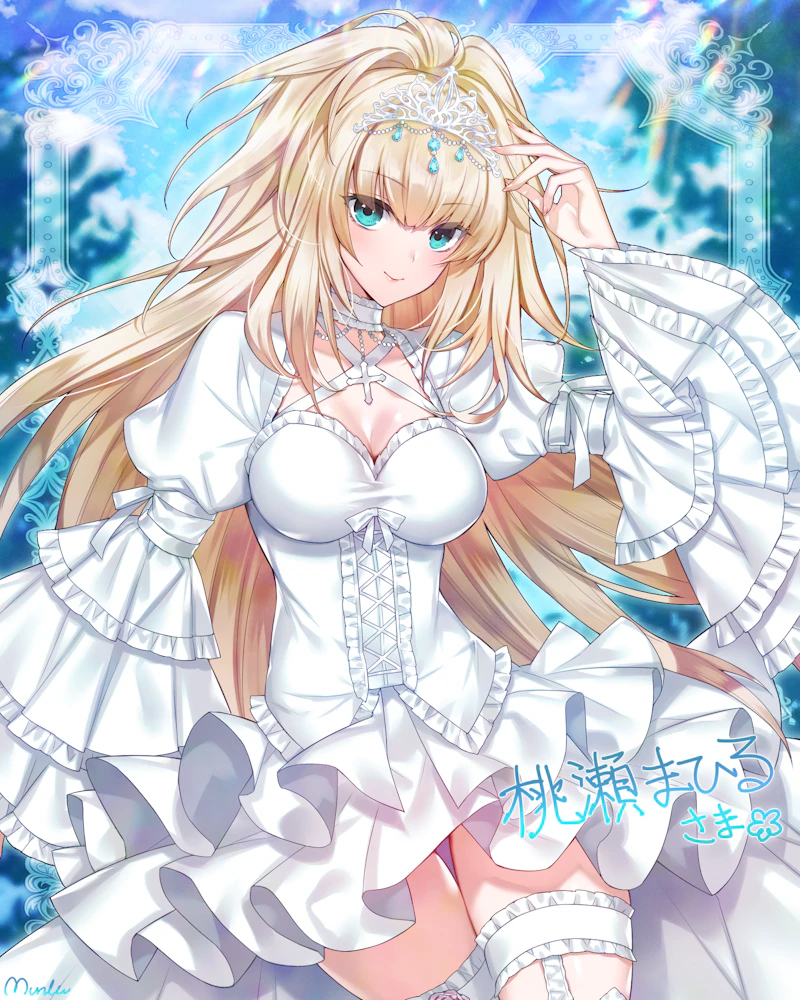 lona (phantasy star and 1 more) drawn by munlu_(wolupus)
