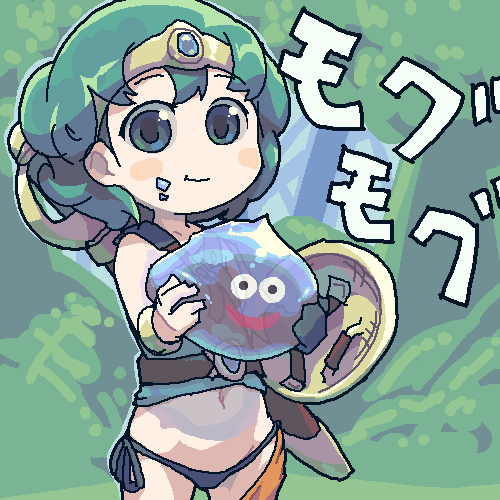 slime and heroine (dragon quest and 1 more)