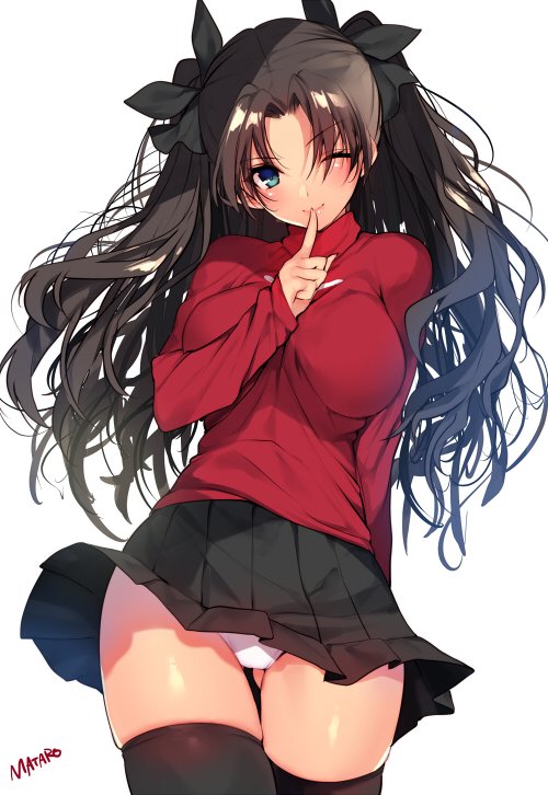 tohsaka rin (fate and 1 more) drawn by mataro_(matarou)