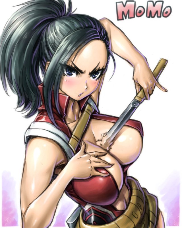 yaoyorozu momo (boku no hero academia) drawn by amania_orz