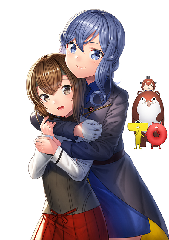 admiral, yukikaze, taihou, non-human admiral, t-head admiral, and 4 more (kantai collection) drawn by unowen