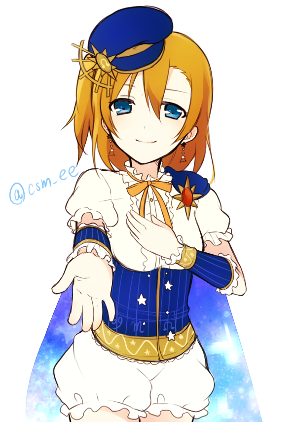 kosaka honoka (love live! and 2 more) drawn by chisumi