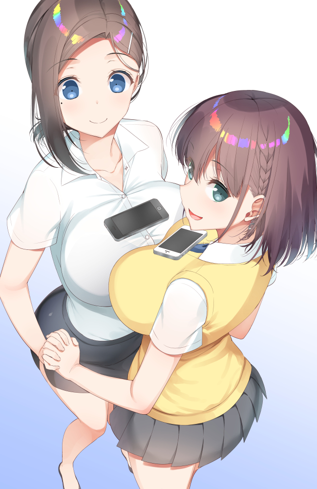 ai-chan and kouhai-chan (getsuyoubi no tawawa) drawn by asahina_hikage
