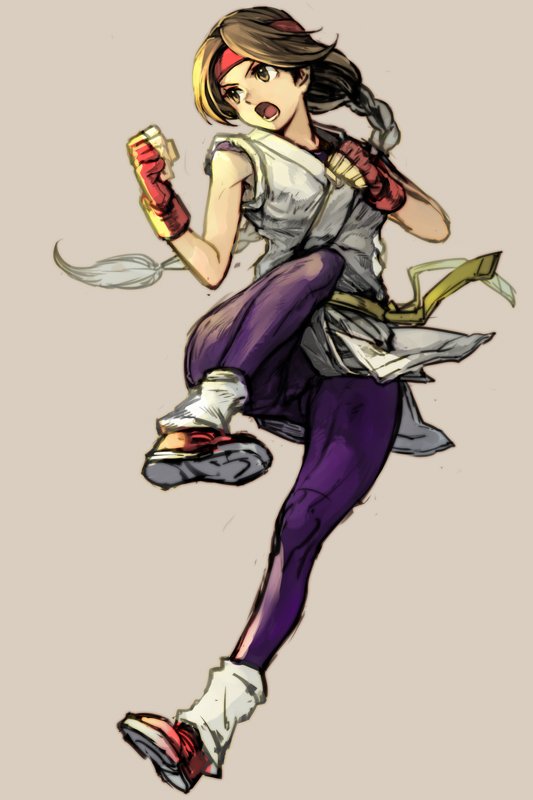 yuri sakazaki (the king of fighters and 1 more) drawn by hungry_clicker