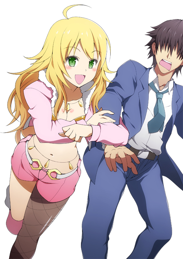 producer and hoshii miki (idolmaster) drawn by ookami_maito