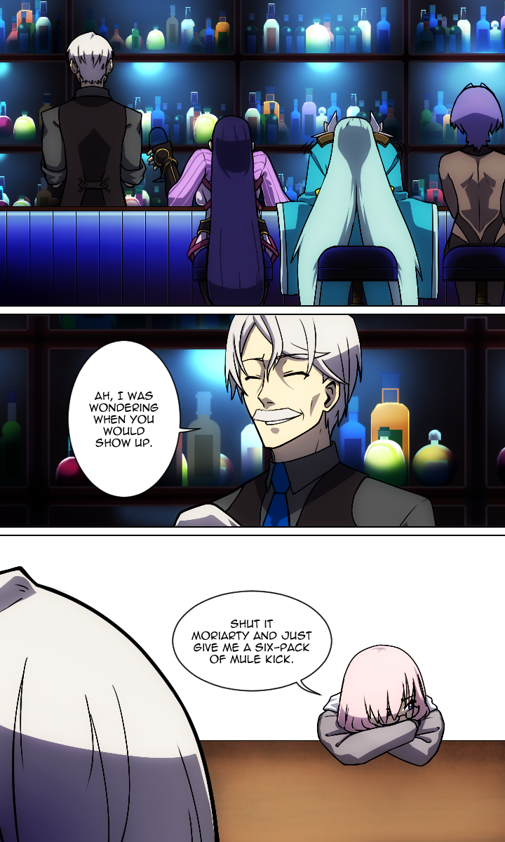 mash kyrielight, minamoto no raikou, kiyohime, hassan of serenity, and james moriarty (fate and 1 more) drawn by lazyartlazy12