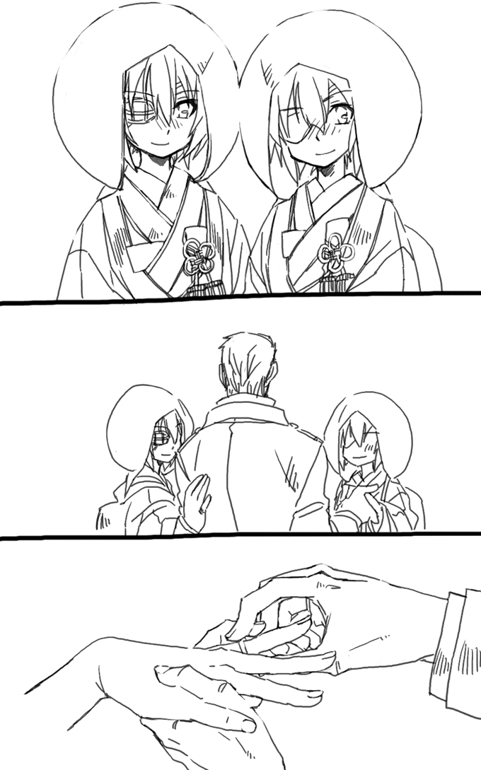 admiral and kiso (kantai collection) drawn by kai_(akamekogeme)