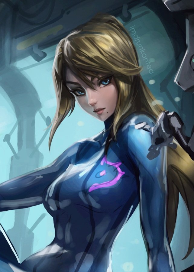 samus aran (metroid and 1 more) drawn by imdrunkontea