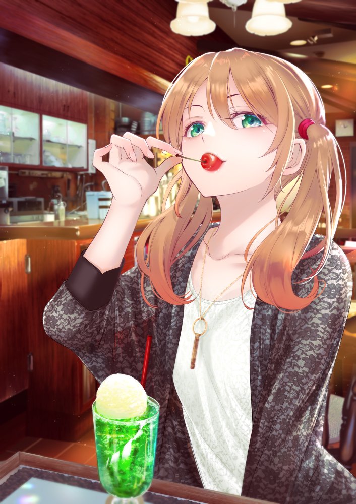 tsukishima riho (megami no cafe terrace) drawn by seo_kouji
