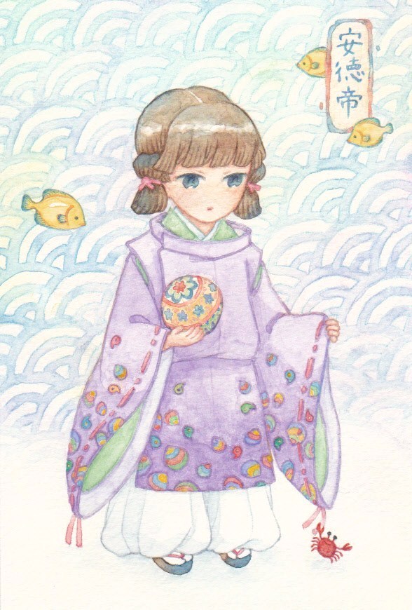 emperor antoku (real life) drawn by kohitaki_1467