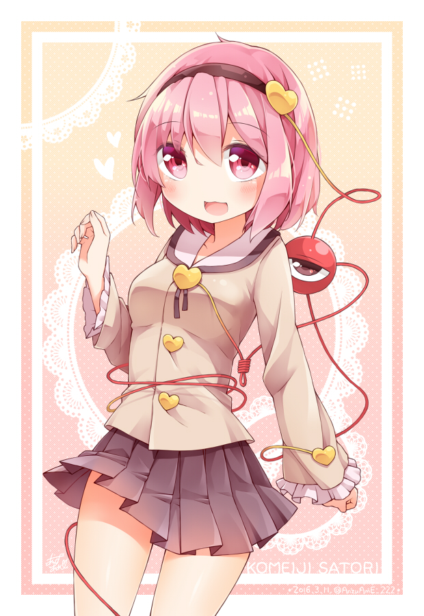 komeiji satori (touhou) drawn by anzu_ame