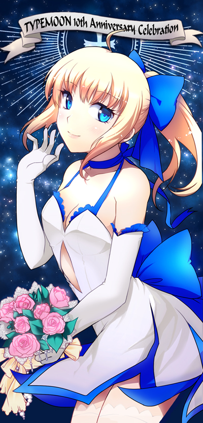 artoria pendragon and saber (fate and 1 more) drawn by arisu_shiria