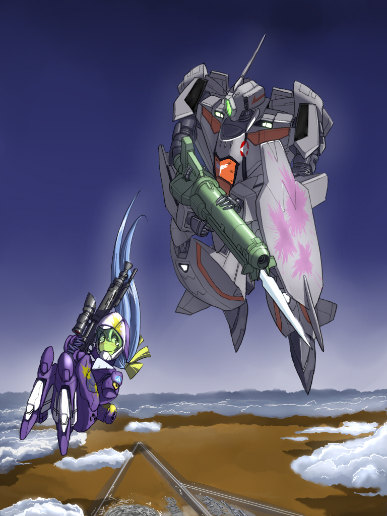 inui's meltran and vf-11 (macross and 1 more) drawn by inui_(jt1116)