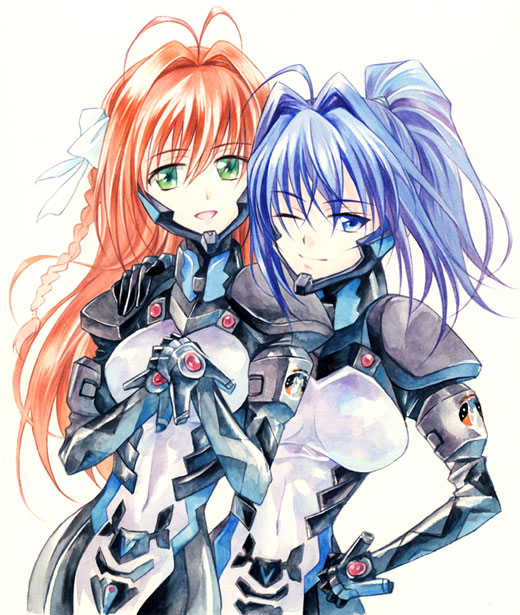 hayase mitsuki and suzumiya haruka (muv-luv and 1 more) drawn by agahari