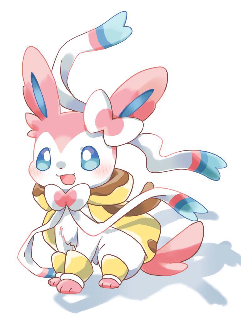 sylveon (pokemon and 1 more) drawn by kana_(maple926)