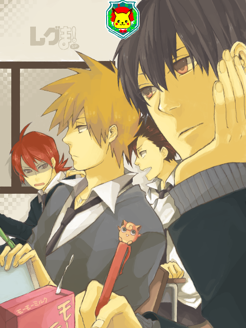 pikachu, red, ethan, blue oak, silver, and 2 more (pokemon and 3 more) drawn by t-r-g