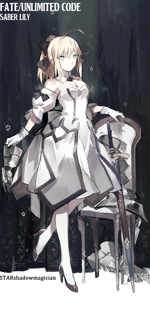 artoria pendragon and saber lily (fate and 2 more) drawn by starshadowmagician