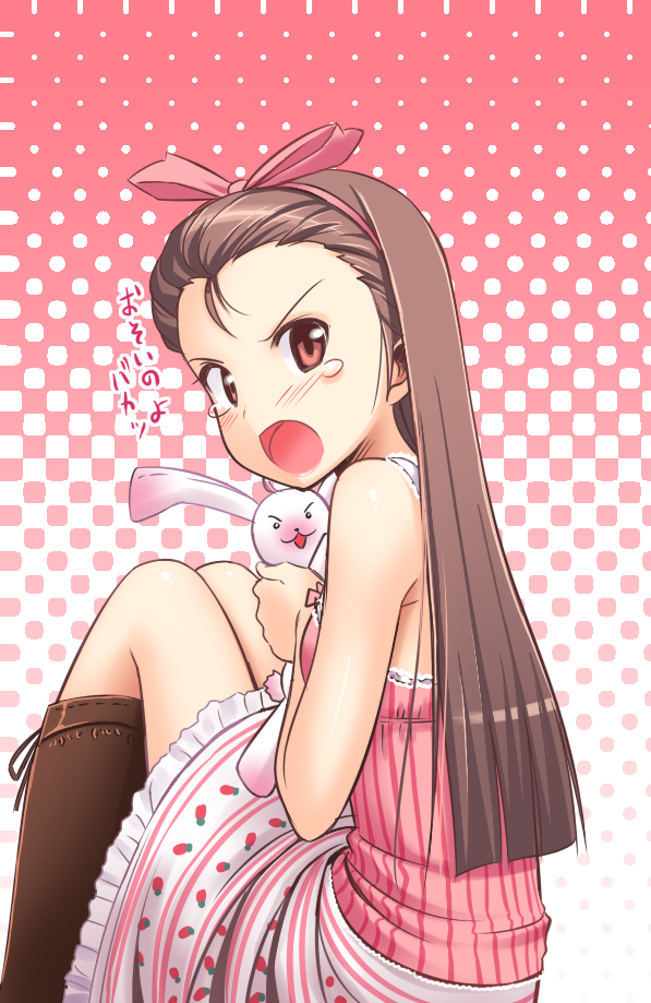 minase iori and usa-chan (idolmaster and 1 more) drawn by takayaki