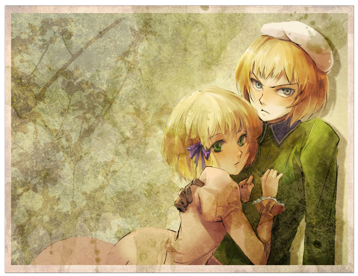 liechtenstein and switzerland (axis powers hetalia) drawn by come