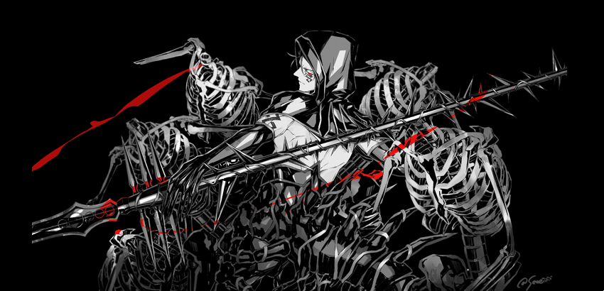 cu chulainn and cu chulainn alter (fate and 1 more) drawn by sei_8220