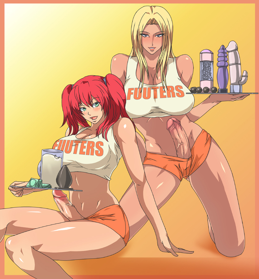 candy cane and aisha (hooters and 1 more) drawn by greco_roman_(spiral_brain)