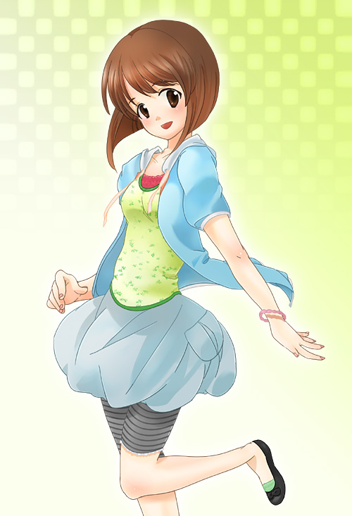 hagiwara yukiho (idolmaster and 1 more) drawn by tamura_en