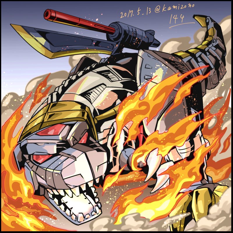 grimlock (transformers and 1 more) drawn by kamizono_(spookyhouse)
