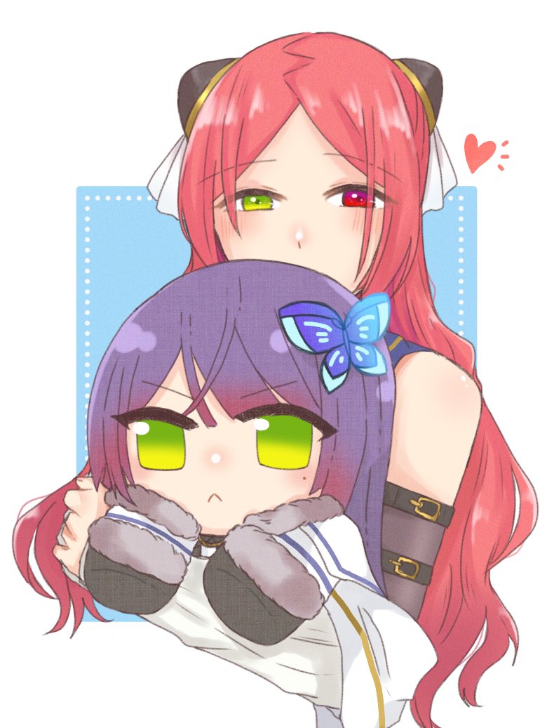 funada kiito and shiba tomoshibi (assault lily) drawn by nigari_(ngari_0115)