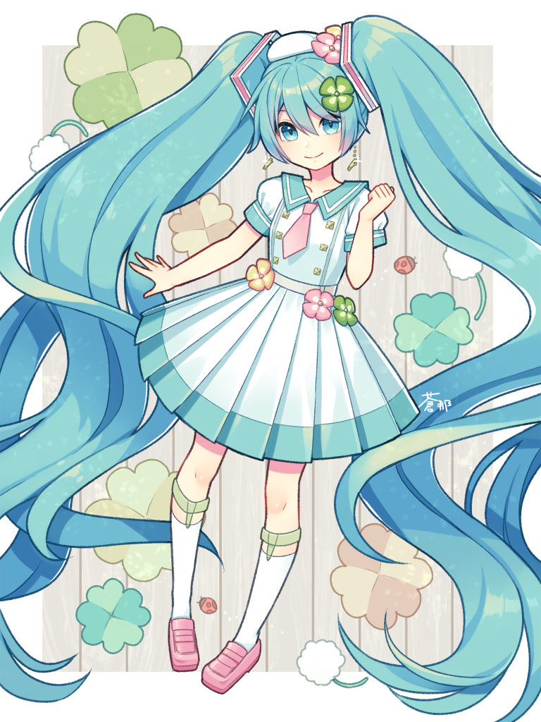 hatsune miku (vocaloid) drawn by aona_(noraneko)
