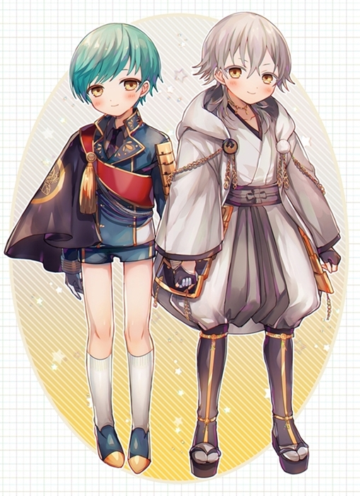 tsurumaru kuninaga and ichigo hitofuri (touken ranbu) drawn by abandon_ranka