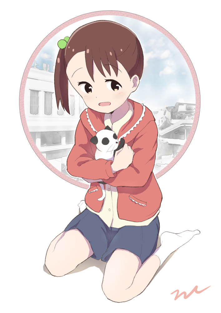 akamatsu yui and monokuro-taisa (mitsuboshi colors) drawn by aayh