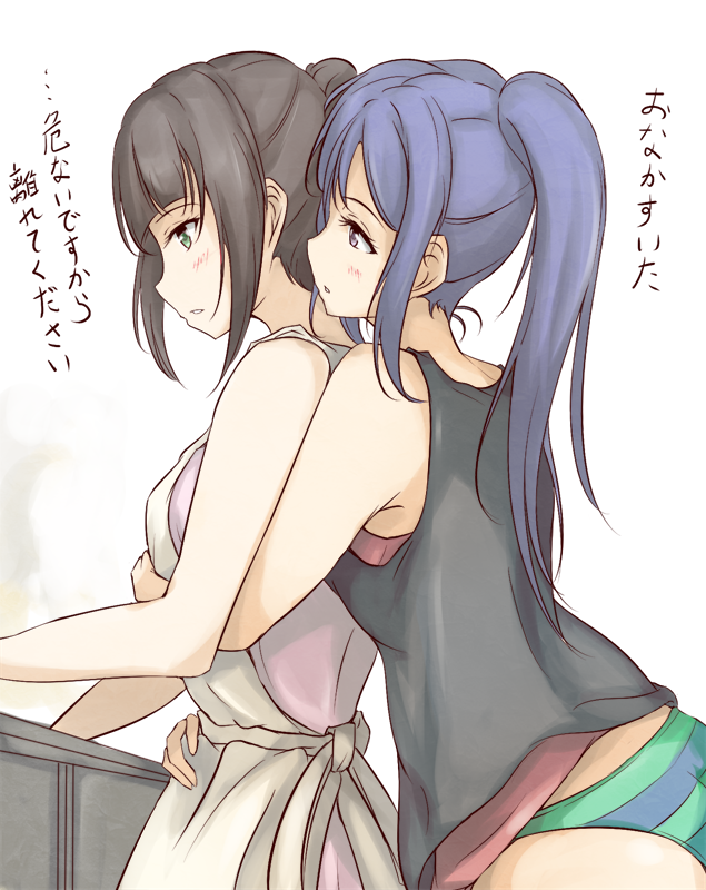 matsuura kanan and kurosawa dia (love live! and 1 more) drawn by ken_(kenta1922)