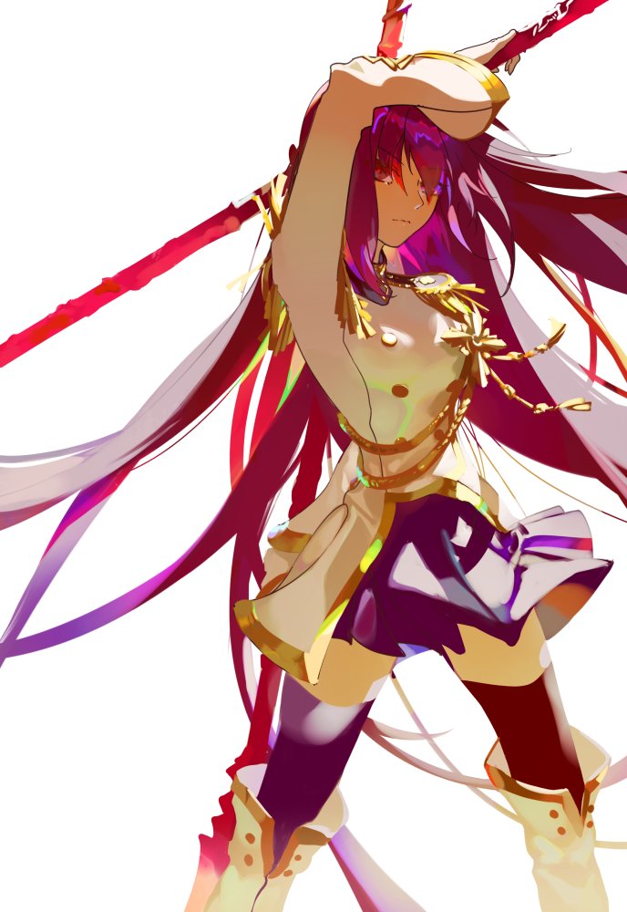 scathach (fate and 1 more) drawn by l_asakura